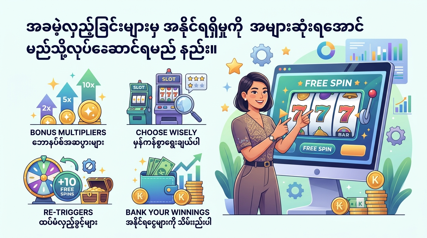အခမဲ့လှည့်ခြင်း ဘောနပ်စ် (Free Spin Bonus) ဆိုတာဘာလဲ။