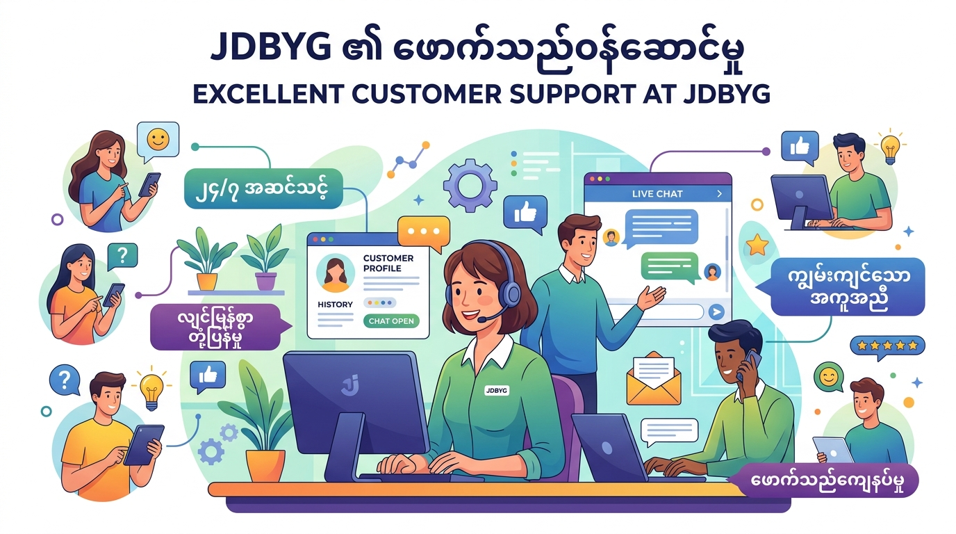 JDBYG ၏ ဖောက်သည်ဝန်ဆောင်မှု