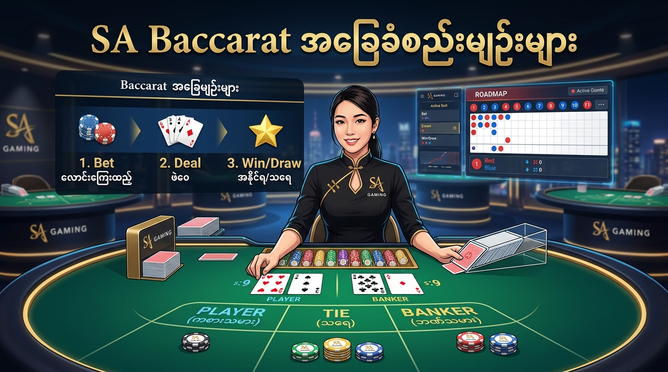 Baccarat အခြေခံစည်းမျဉ်းများ