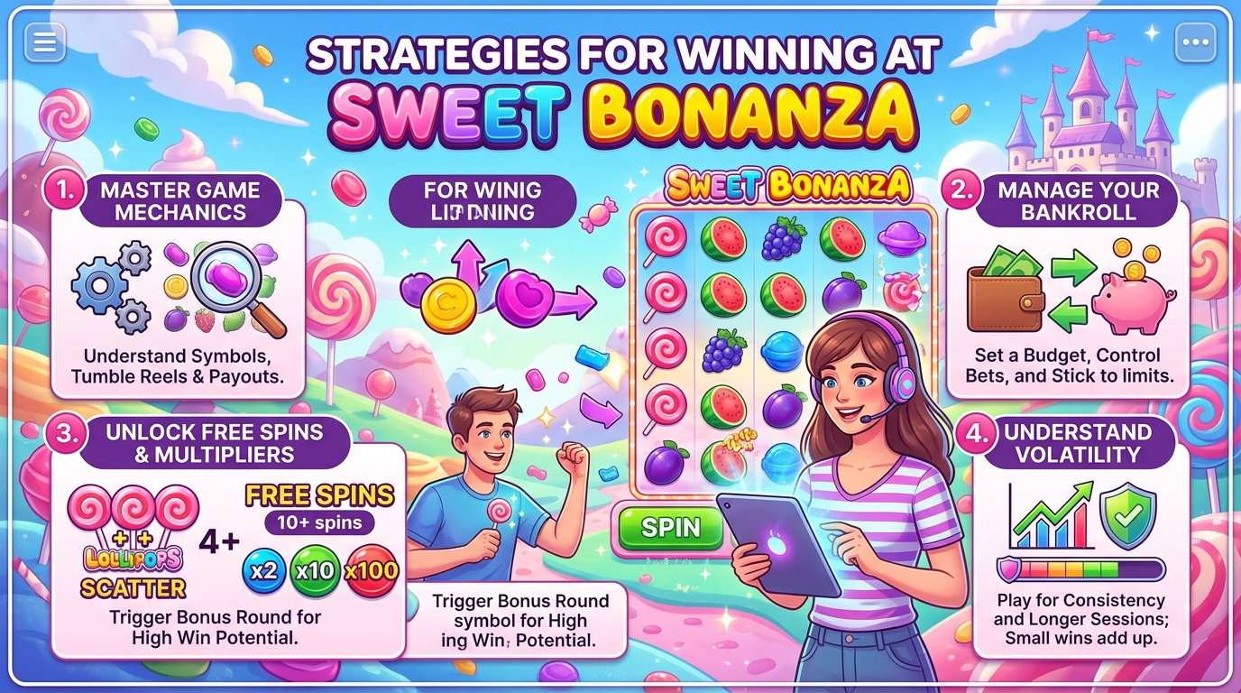 Sweet Bonanza အောင်နိုင်ရေး နည်းဗျူဟာများ