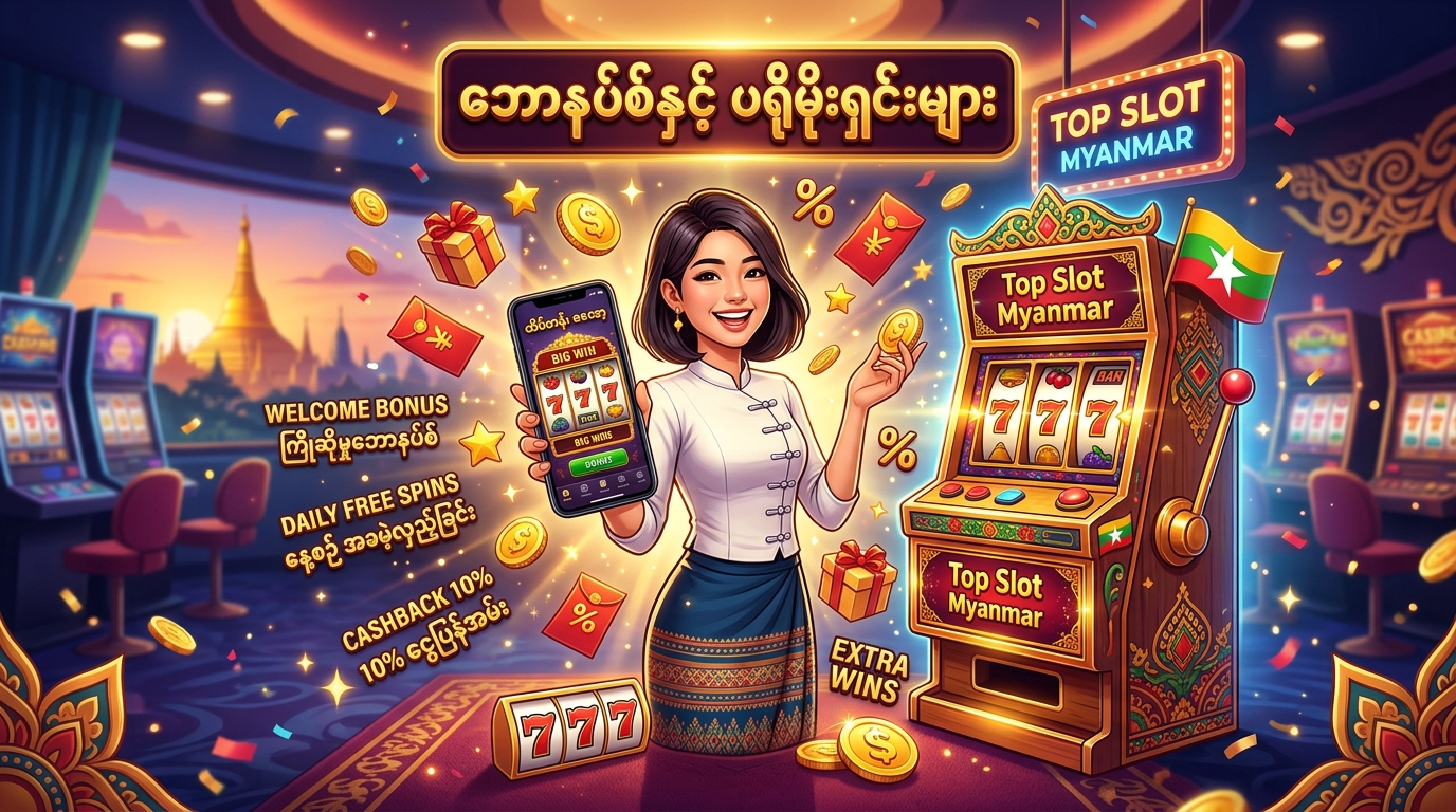 Top Slot in Myanmar - မြန်မာနိုင်ငံ၏ ထိပ်တန်းအွန်လိုင်းစလော့ဂိမ်းများ